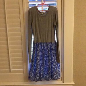 GAP dress blue and gray size kids 14/16